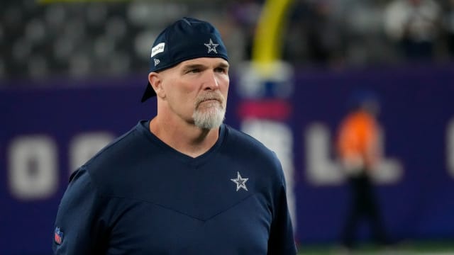 Dallas Cowboys defensive coordinator Dan Quinn at MetLife Stadium.